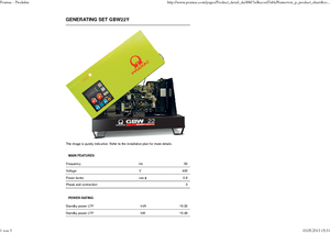 Generatoare de curent diesel PRAMAC Lifter GBW 22 Y