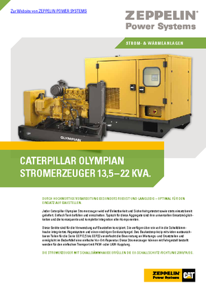 Generatoare de curent diesel Olympian GEP 13,5