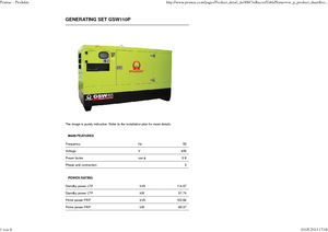 Generatoare de curent diesel PRAMAC Lifter GSW 110 P