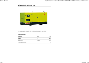Generatoare de curent diesel PRAMAC Lifter GSW 170 I