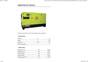 Generatoare de curent diesel PRAMAC Lifter GSW 220 V