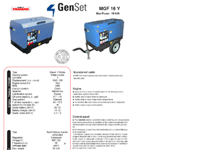 Generatoare de curent diesel GenSet MGF 16 Y
