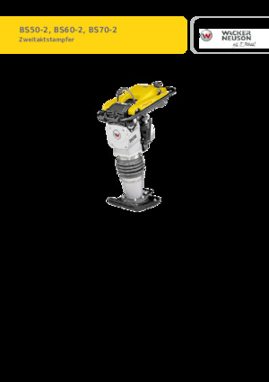 Maiuri compactoare pe benzină și Diesel Wacker Neuson BS60-2 11