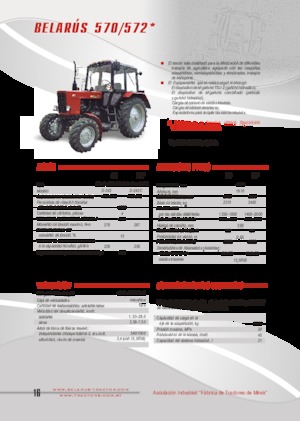Tractoare cu roți mari pe spate Belarus 570
