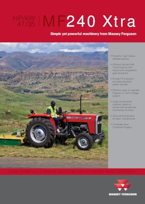 Tractoare cu roți mari pe spate Massey Ferguson MF 240 Xtra