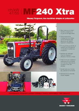Tractoare cu roți mari pe spate Massey Ferguson MF 240 Xtra