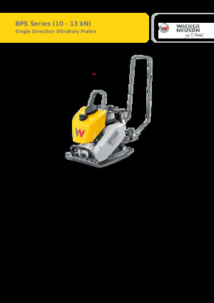 Maiuri compactoare pe benzină și Diesel Wacker Neuson BPS1135A
