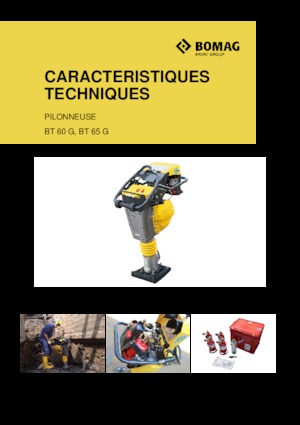 Maiuri compactoare pe benzină și Diesel Bomag BT 65 G