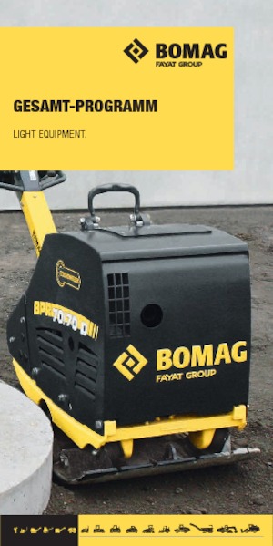 Maiuri compactoare pe benzină și Diesel Bomag BVT 65