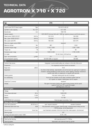 Tractoare 4WD DEUTZ-FAHR Agrotron X 710 DCR