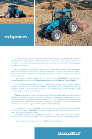 Tractoare 4WD Landini Alpine 70 GT