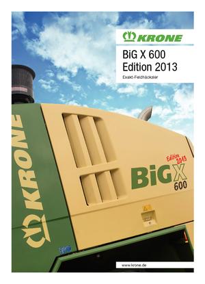 Combine de recoltat furaje 4-WD Krone BiG X 600