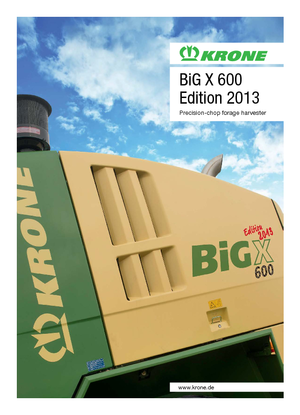Combine de recoltat furaje 4-WD Krone BiG X 600