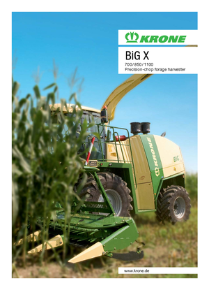 Combine de recoltat furaje 4-WD Krone BiG X 700
