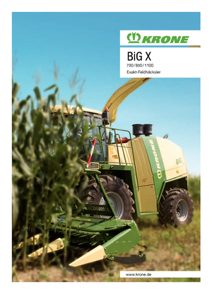 Combine de recoltat furaje 4-WD Krone BiG X 700