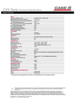 Tractoare 4WD Case IH CVX 1145 Profi