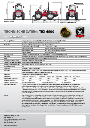 Tractoare 4WD Carraro Ergit TRX 6500