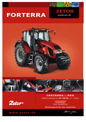 Tractoare 4WD Zetor Forterra 125