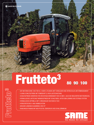 Tractoare 4WD SAME Frutteto³ 100 GS DT