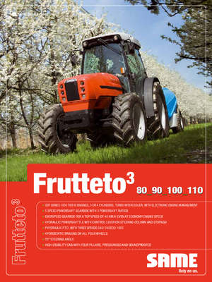 Tractoare 4WD SAME Frutteto³ 90 DT