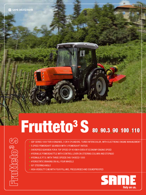Tractoare 4WD SAME Frutteto³ S 90.3 GS DT