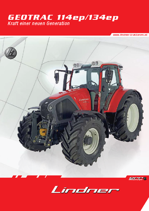Tractoare 4WD Lindner Geotrac 114 ep