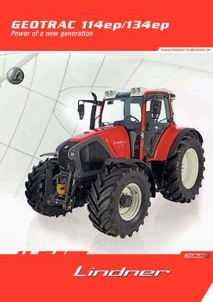 Tractoare 4WD Lindner Geotrac 114 ep