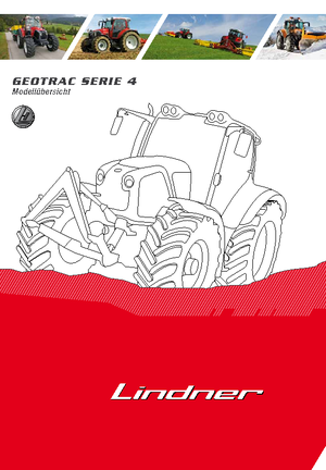 Tractoare 4WD Lindner Geotrac 84