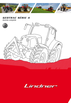 Tractoare 4WD Lindner Geotrac 84