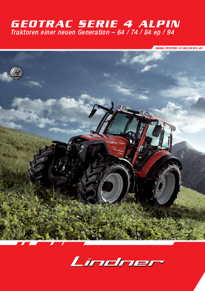 Tractoare 4WD Lindner Geotrac 84 ep