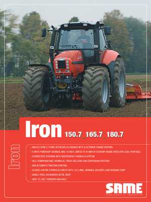 Tractoare 4WD SAME Iron 180.7 Hi-Line