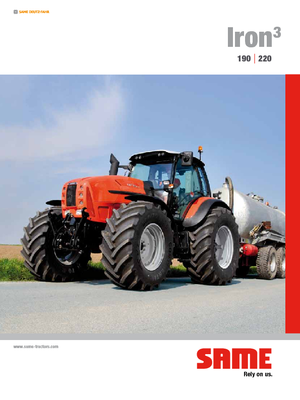 Tractoare 4WD SAME Iron³ 190 DCR