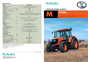 Tractoare 4WD Kubota M 108 S
