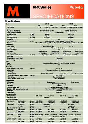 Tractoare 4WD Kubota M 8540
