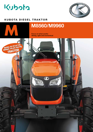 Tractoare 4WD Kubota M 9960 LP