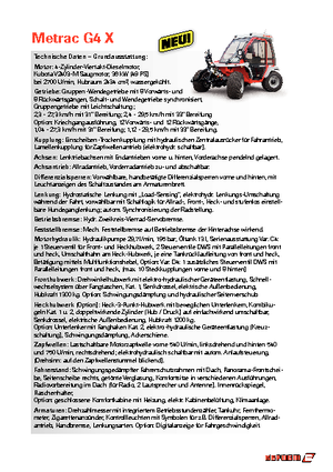 Tractoare 4WD Reform Werke Metrac G 4 X