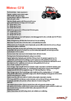 Tractoare 4WD Reform Werke Metrac G 7 X