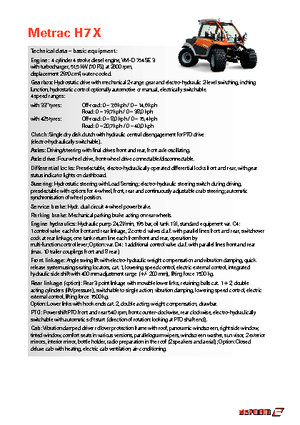 Tractoare 4WD Reform Werke Metrac H 7 X