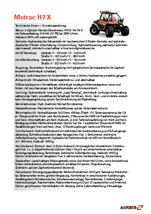 Tractoare 4WD Reform Werke Metrac H 7 X