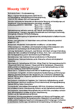 Tractoare 4WD Reform Werke Mounty 100 V