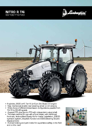 Tractoare 4WD Lamborghini Nitro R 100 DT GS