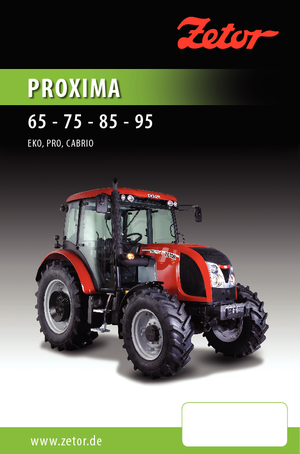 Tractoare 4WD Zetor Proxima 95 PRO