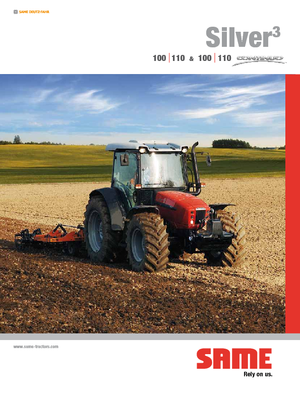 Tractoare 4WD SAME Silver³ 110 Continuo