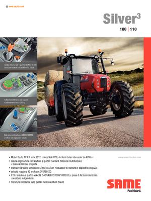 Tractoare 4WD SAME Silver³ 100 DT