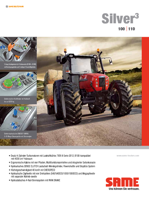 Tractoare 4WD SAME Silver³ 100 DT