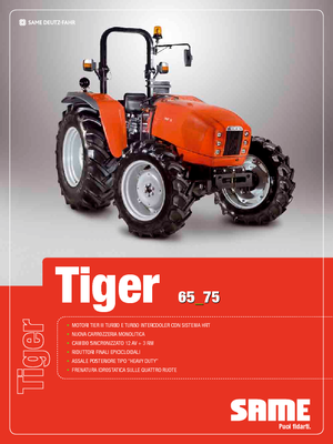 Tractoare 4WD SAME Tiger 75