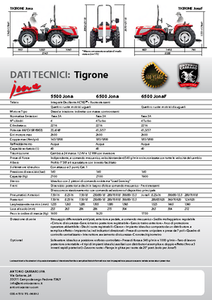 Tractoare 4WD Carraro Tigrone 5500 Jona
