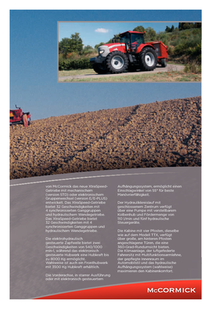 Tractoare 4WD McCormick XTX 185 E-Plus