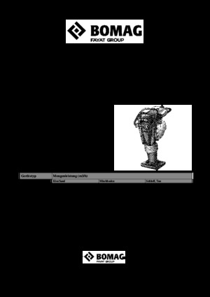 Maiuri compactoare pe benzină și Diesel Bomag BVT 65