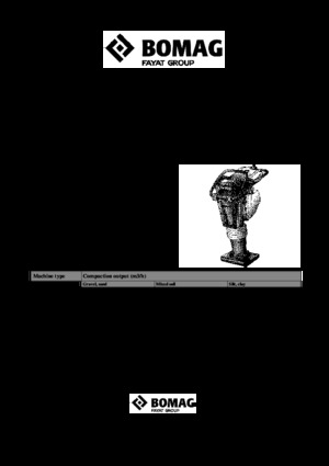 Maiuri compactoare pe benzină și Diesel Bomag BVT 65